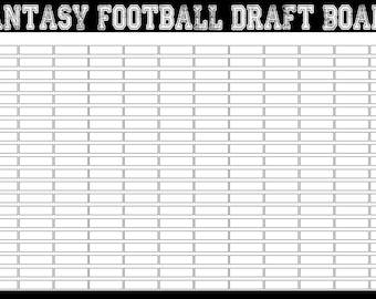 Soccer draft board Etsy picture about Printable Fantasy Football Draft Boards referred to as Soccer draft board Etsy